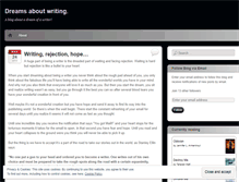 Tablet Screenshot of dreamsaboutwriting.wordpress.com