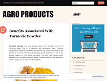 Tablet Screenshot of agroproducts.wordpress.com