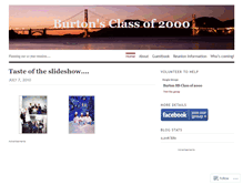 Tablet Screenshot of burtonclassof2000.wordpress.com
