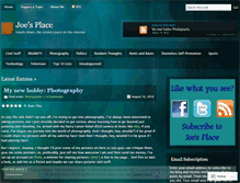 Tablet Screenshot of joesplace36.wordpress.com