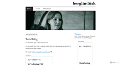 Desktop Screenshot of berglind0sk.wordpress.com