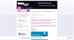 Desktop Screenshot of lipstickmasala.wordpress.com