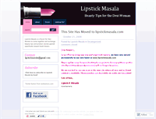 Tablet Screenshot of lipstickmasala.wordpress.com