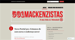 Desktop Screenshot of 501mackenzistas.wordpress.com