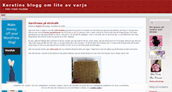 Desktop Screenshot of kerstinsblogg.wordpress.com