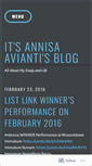 Mobile Screenshot of annisaavianti.wordpress.com