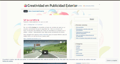 Desktop Screenshot of creatividadexterior.wordpress.com