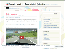 Tablet Screenshot of creatividadexterior.wordpress.com