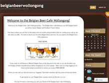 Tablet Screenshot of belgianbeerwollongong.wordpress.com