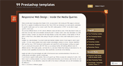 Desktop Screenshot of 99prestashoptemplates.wordpress.com