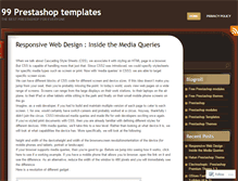 Tablet Screenshot of 99prestashoptemplates.wordpress.com