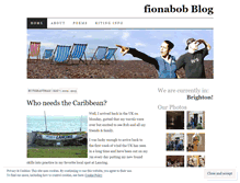Tablet Screenshot of fionabob.wordpress.com