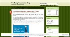 Desktop Screenshot of gudangjawaban.wordpress.com