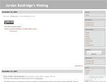 Tablet Screenshot of jbaldridge.wordpress.com