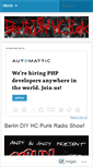Mobile Screenshot of berlindiyhcpunk.wordpress.com