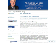 Tablet Screenshot of mikecooperlaw.wordpress.com