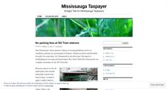 Desktop Screenshot of mississaugataxpayer.wordpress.com