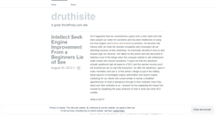 Desktop Screenshot of druthisite.wordpress.com