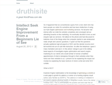 Tablet Screenshot of druthisite.wordpress.com