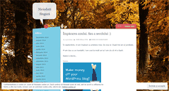 Desktop Screenshot of niciodatasingura.wordpress.com