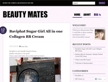 Tablet Screenshot of beautymates.wordpress.com