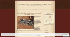 Desktop Screenshot of equineman.wordpress.com