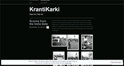 Desktop Screenshot of krantikarki.wordpress.com