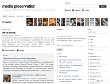 Tablet Screenshot of mediapreservation.wordpress.com