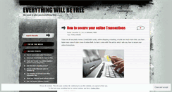 Desktop Screenshot of everythingwillbefree.wordpress.com