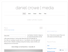 Tablet Screenshot of danielcrowemedia.wordpress.com