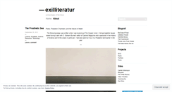 Desktop Screenshot of exilliteratur.wordpress.com