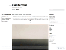 Tablet Screenshot of exilliteratur.wordpress.com
