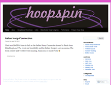 Tablet Screenshot of hoopspin.wordpress.com