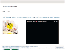 Tablet Screenshot of keeshahutchison.wordpress.com