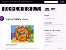 Tablet Screenshot of bloggingkidshows.wordpress.com