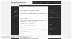 Desktop Screenshot of ogbresolucoes.wordpress.com
