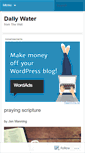 Mobile Screenshot of dailywaterfromthewell.wordpress.com