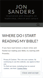 Mobile Screenshot of jjsanders.wordpress.com