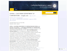 Tablet Screenshot of californiabankruptcylawyer.wordpress.com