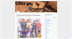 Desktop Screenshot of criticogay.wordpress.com