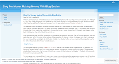 Desktop Screenshot of blogformoneynow.wordpress.com