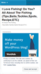 Mobile Screenshot of fishinglove.wordpress.com