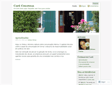 Tablet Screenshot of cafecolonial.wordpress.com