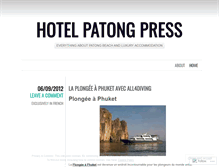 Tablet Screenshot of hotelpatongpress.wordpress.com