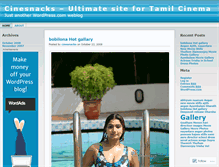 Tablet Screenshot of cinesnacks.wordpress.com