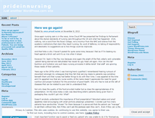 Tablet Screenshot of prideinnursingdotcom.wordpress.com