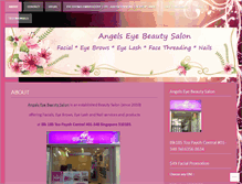 Tablet Screenshot of angelseyebeautysalon.wordpress.com