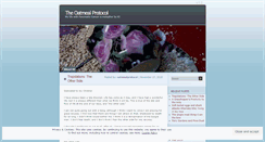 Desktop Screenshot of oatmealprotocol.wordpress.com