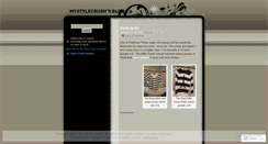 Desktop Screenshot of mystylecrush.wordpress.com