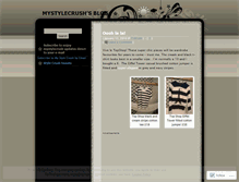 Tablet Screenshot of mystylecrush.wordpress.com